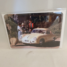 Porsche Classic tin postcard 356 Coupe