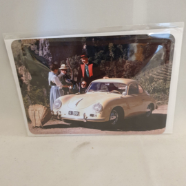 Carte postale Porsche Classic en étain 356 Coupé
