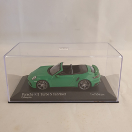 Porsche 911 992 Turbo S Cabriolet 2020 Vert Python 1/43 Minichamps 410069482