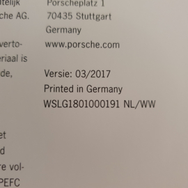 Porsche 911 991.2 GT3 hardcover brochure 2017 - NL