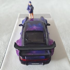 Porsche 911 964 RWB Star pourpre Time micro 1/64