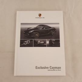 Porsche Exclusive Cayman Hardcover Brochure 2009 - DE WVK61481009