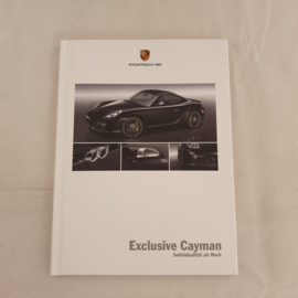 Brochure Porsche Exclusive Cayman Couverture Rigide 2009 - DE WVK61481009