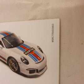 Porsche 911 Autocollant Carte 3D 911 / 50 ans Porsche Martini Racing