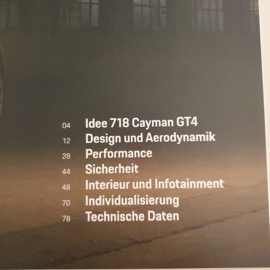 Porsche 718 Cayman GT4 Brochure Couverture rigide 2020 - DE