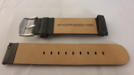 Porsche chronograaf horlogebandje van echt leer