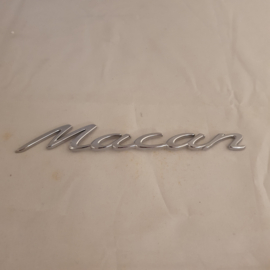 Emblème Porsche Macan chrome 16 cm