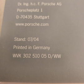 Porsche Boxster en Boxster S hardcover brochure 2004 - DE WVK30251005D