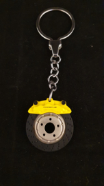 Porsche keychain - Brake disc yellow - MAP04506618
