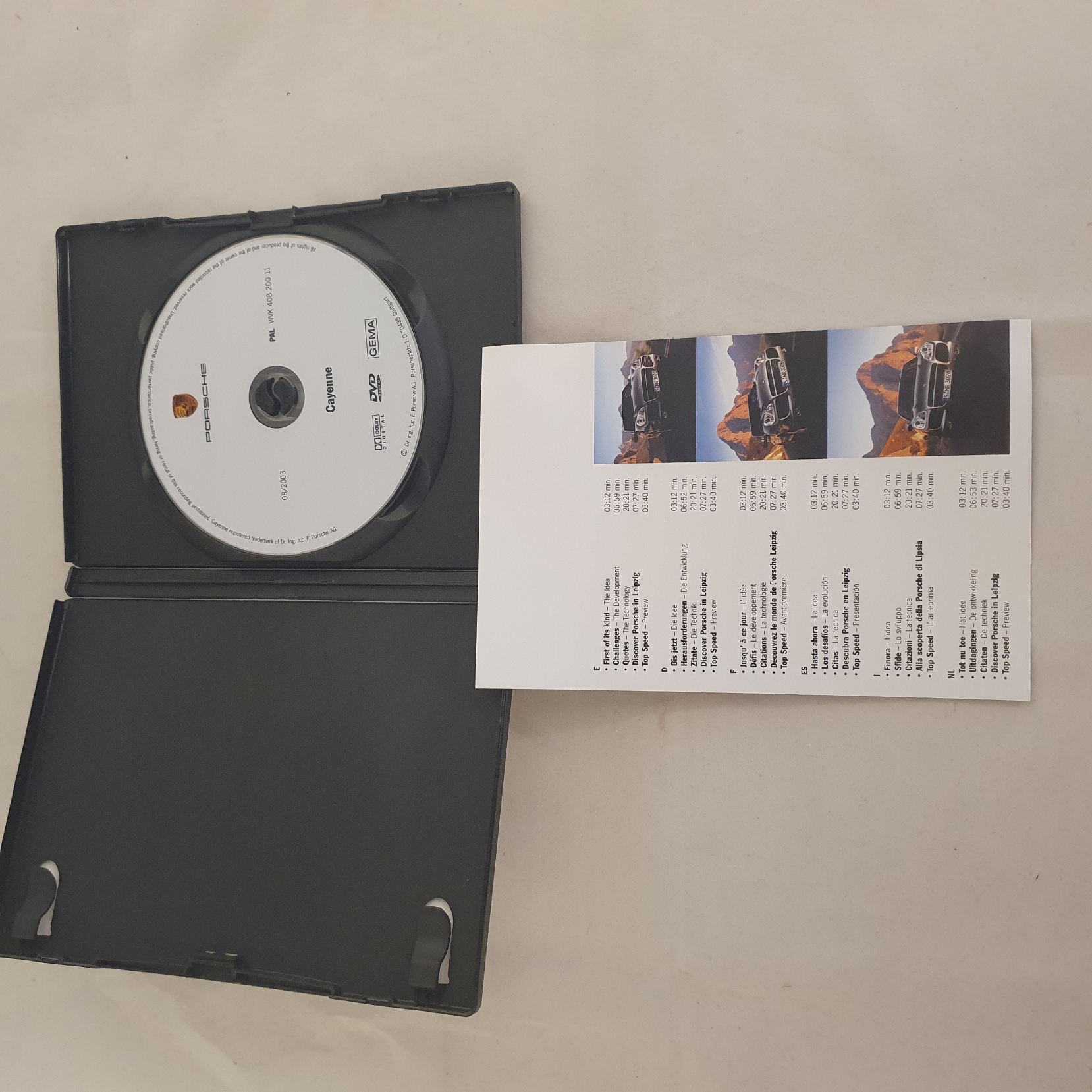 Porsche DVD - Cayenne - 2003