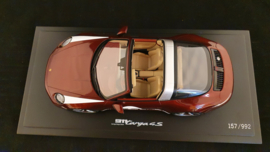 Porsche 911 (992) Targa 4S Heritage Design Edition Cherry red 1:18 Spark - WAP0219110MTRG