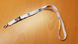 Porsche 70th anniversary lanyard - white with logo