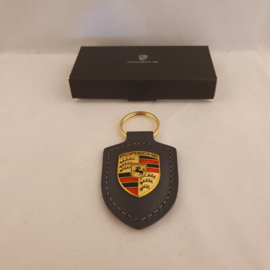 Porsche sleutelhanger met Porsche embleem - grijs WAP0500970H