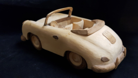 Porsche 356 Cabrio - Modell aus Holz