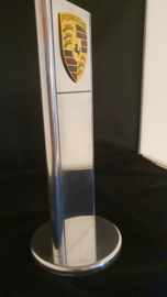 Porsche desktop pylon with logo - Porsche dealer edition polished