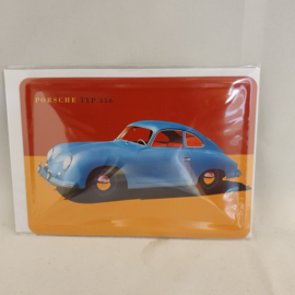 Carte postale Porsche Classic en étain Typ 356