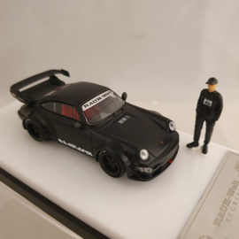 Porsche 911 993 RWB Stella Artois Time micro Moxtoys 1/64