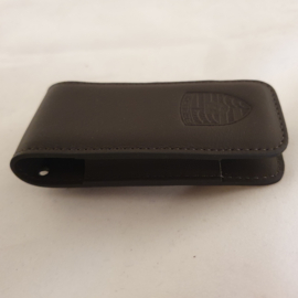 Porsche key cover made of smooth leather - Espresso brown