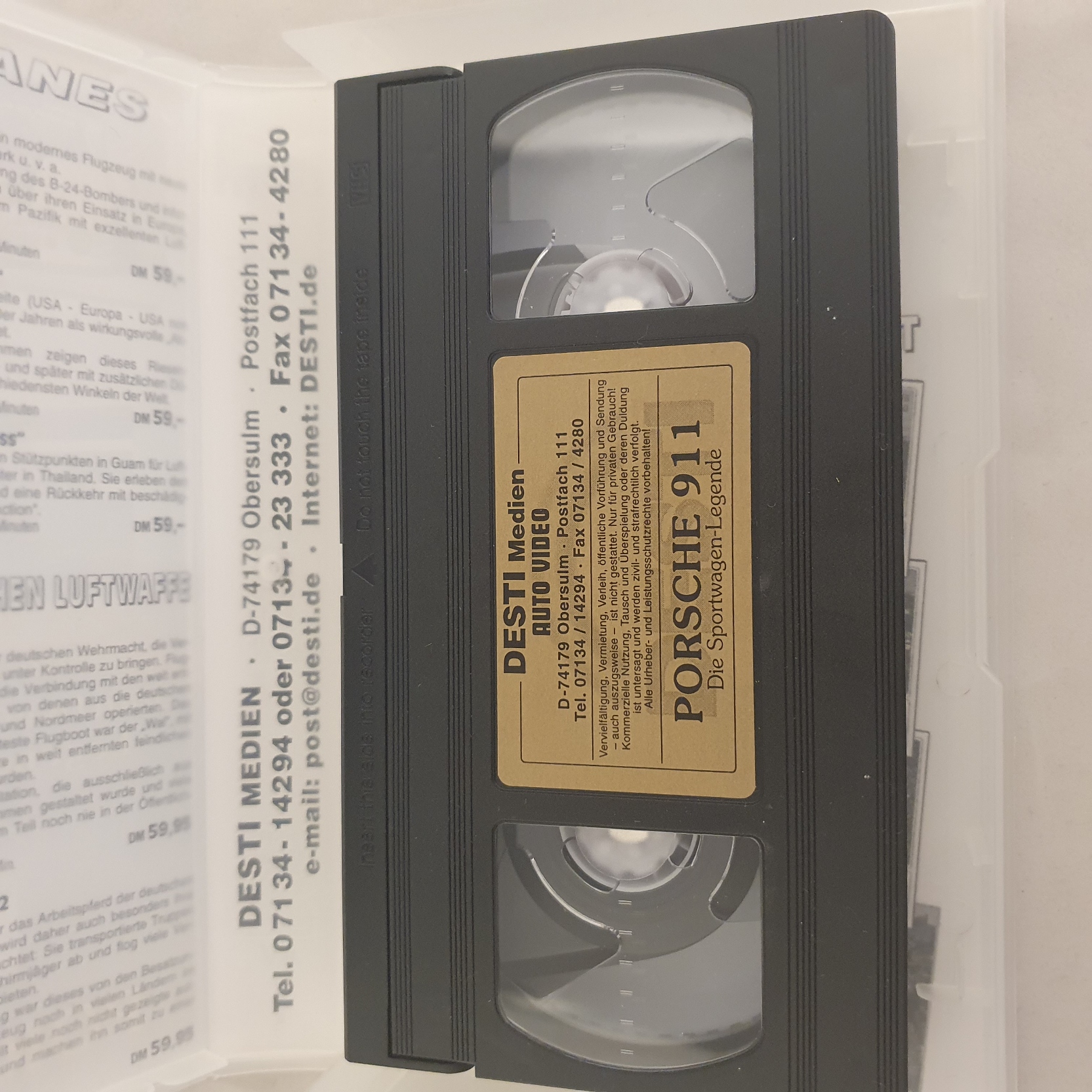 Porsche 911 The Sports Car Legend VHS video - Desti Media