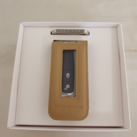 Étui à clé en cuir Porsche luxor beige 971044003 9H6
