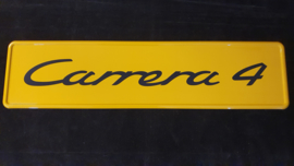 Porsche showroom Plaque d’immatriculation - Carrera 4