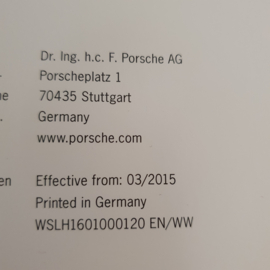 Porsche 911 991 GT3 RS Hardcover Brochure 2015 - EN