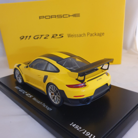 Porsche 991 GT2 RS pack Weissach jaune/noir - WAP0211520J