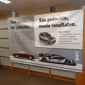 Porsche Händler Mega Vinyl Banner - 280 x 180 cm