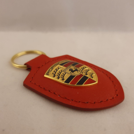 Porsche sleutelhanger met Porsche embleem - rood WAP0500920E