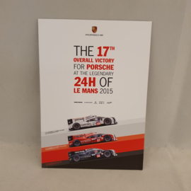 Porsche Le Mans 2015 17th victory ansichtkaart