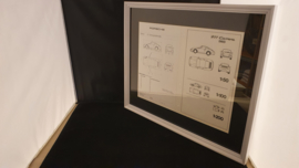 Porsche 911 993 Carrera - original scale drawing and vehicle sizes