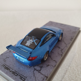 Porsche 997 Old and New Slantnose blue 1/64 Tarmac - T64-TL053-BLM