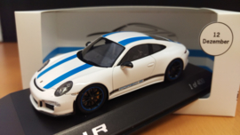 Porsche 911 (991 II) R Wit met blauwe striping