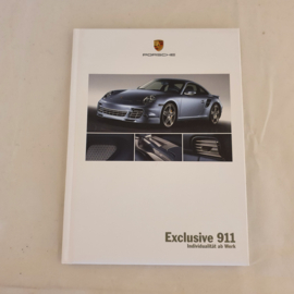 Porsche Exclusive 911 hardcover brochure 2007 - DE WVK61181008