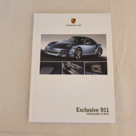 Porsche Exclusive 911 brochure reliée 2007 - DE WVK61181008