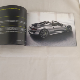 Porsche 918 Spyder prijslijst brochure 2013 - DE - Das Modell in Daten