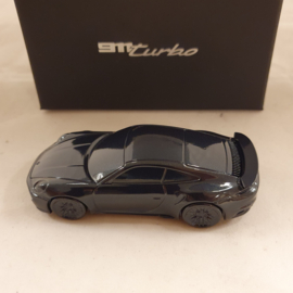 Porsche 911 992 Turbo Darkblue metallic - Paperweight