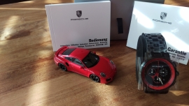 911 Turbo S Classic Chronograph with model car 1:43