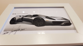 Porsche 918 Spyder Design croquis - Hakan Saracoglu 2012