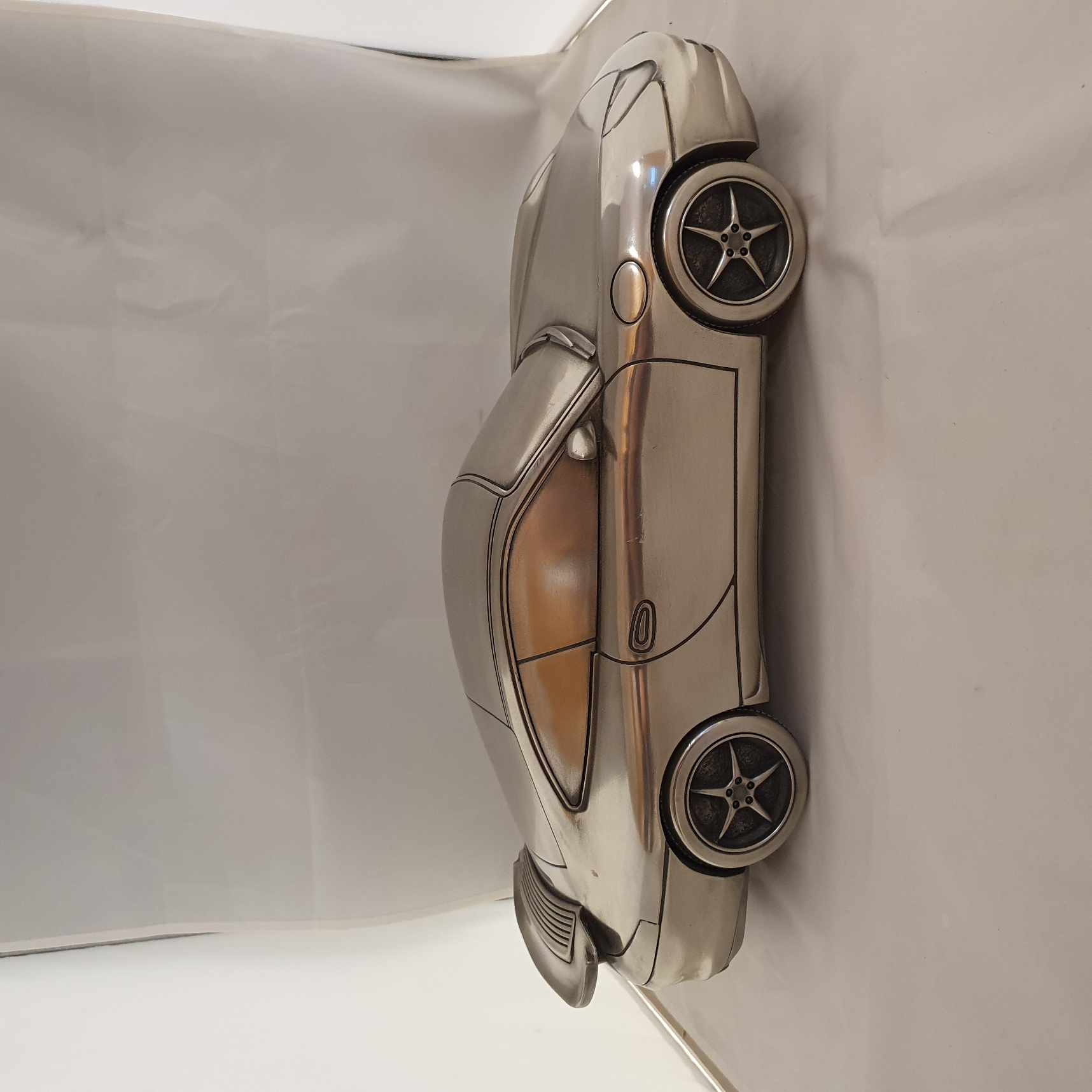 Porsche 911 996 Carrera 1:10 - Presse papier van zilvertin