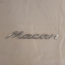 Emblème Porsche Macan chrome 16 cm