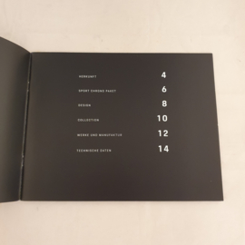 Originele Porsche Design Sport Chrono Collection Horlogebrochure (Duitstalig) – Zo Goed Als Nieuw