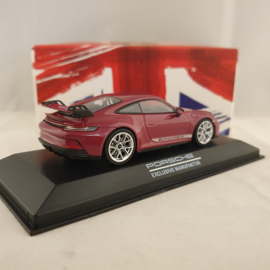 Porsche 911 GT3 (992) 2021 GB editie Rubystar 1:43 Minichamps - WAP0202710RGT3