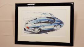 Porsche 996 design drawing - Steve Murrett 1992