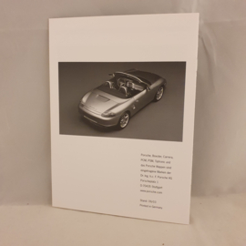 Porsche Boxster S 50 ans 550 Spyder brochure 2003 - DE WVK 302 010 04