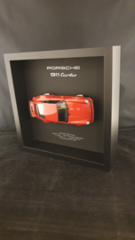 Porsche 911 930 3.0 Turbo 3D Eingerahmt in Schattenbox - Maßstab 1:24
