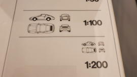 Porsche 911 993 Carrera - original scale drawing and vehicle sizes