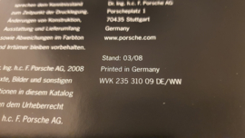 Porsche 911 997 GT2 brochure reliée 2008 - DE WVK23531009