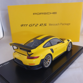 Porsche 991 GT2 RS pack Weissach jaune/noir - WAP0211520J
