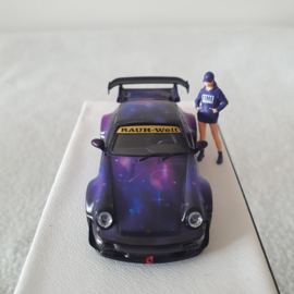 Porsche 911 964 RWB Star pourpre Time micro 1/64